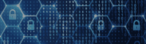 Cyber Lock Hexagon Banner