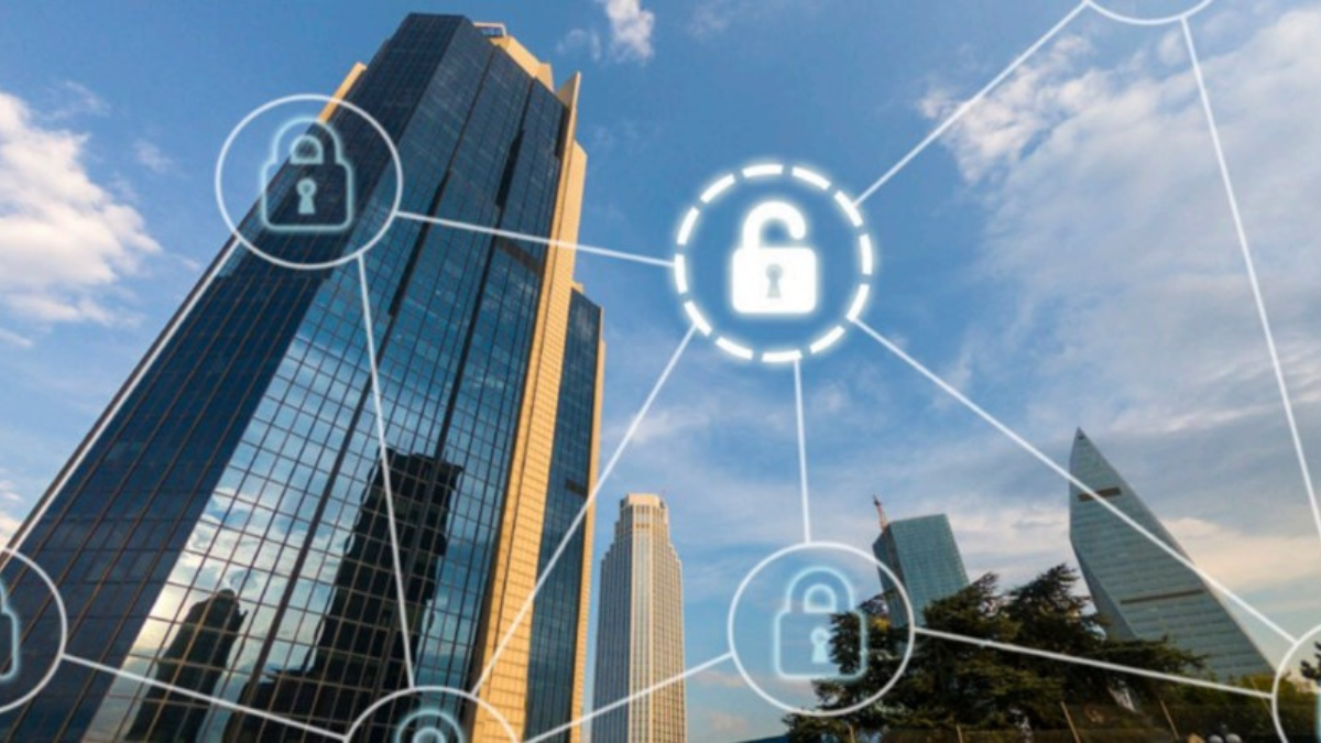 Buildings with Cybersecurity Protection