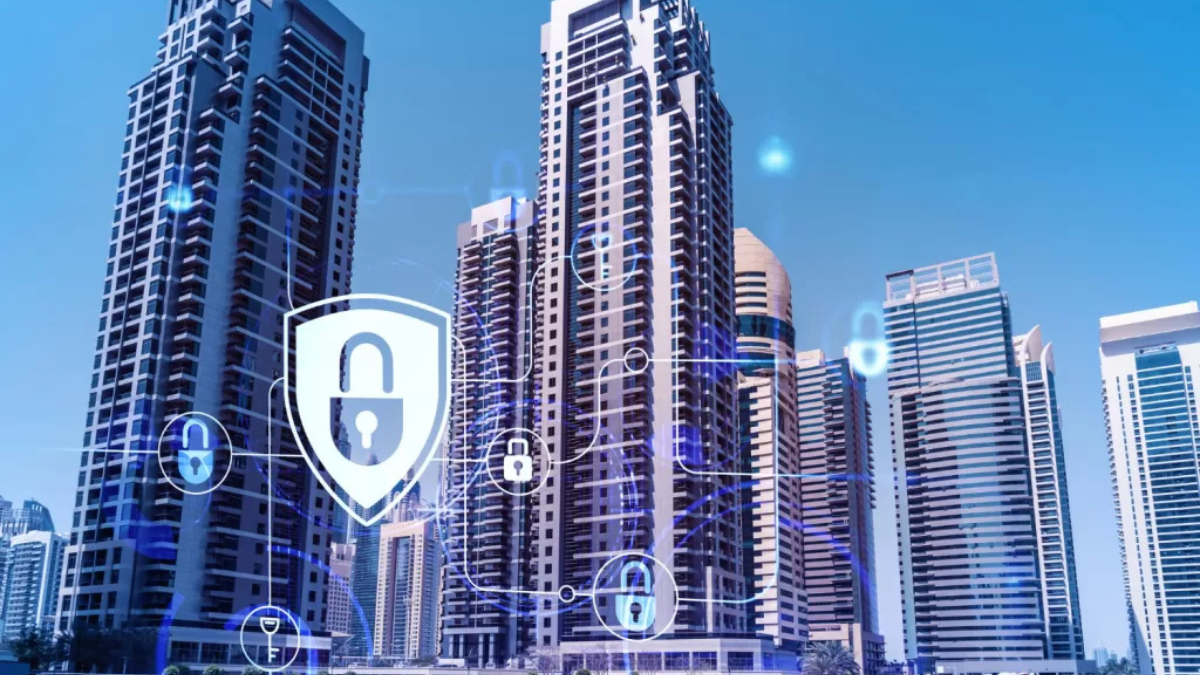 Buildings with Cybersecurity Protection