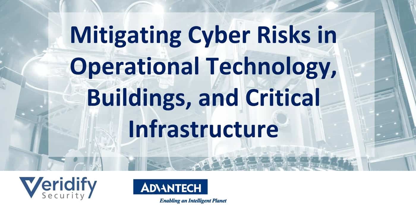 Webinar - Mitigating Cyber Risks in Operational Technology, Buildings, and Critical Infrastructure