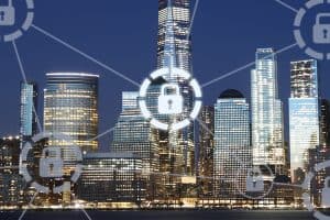 Computer network security cyber data protection lock shield