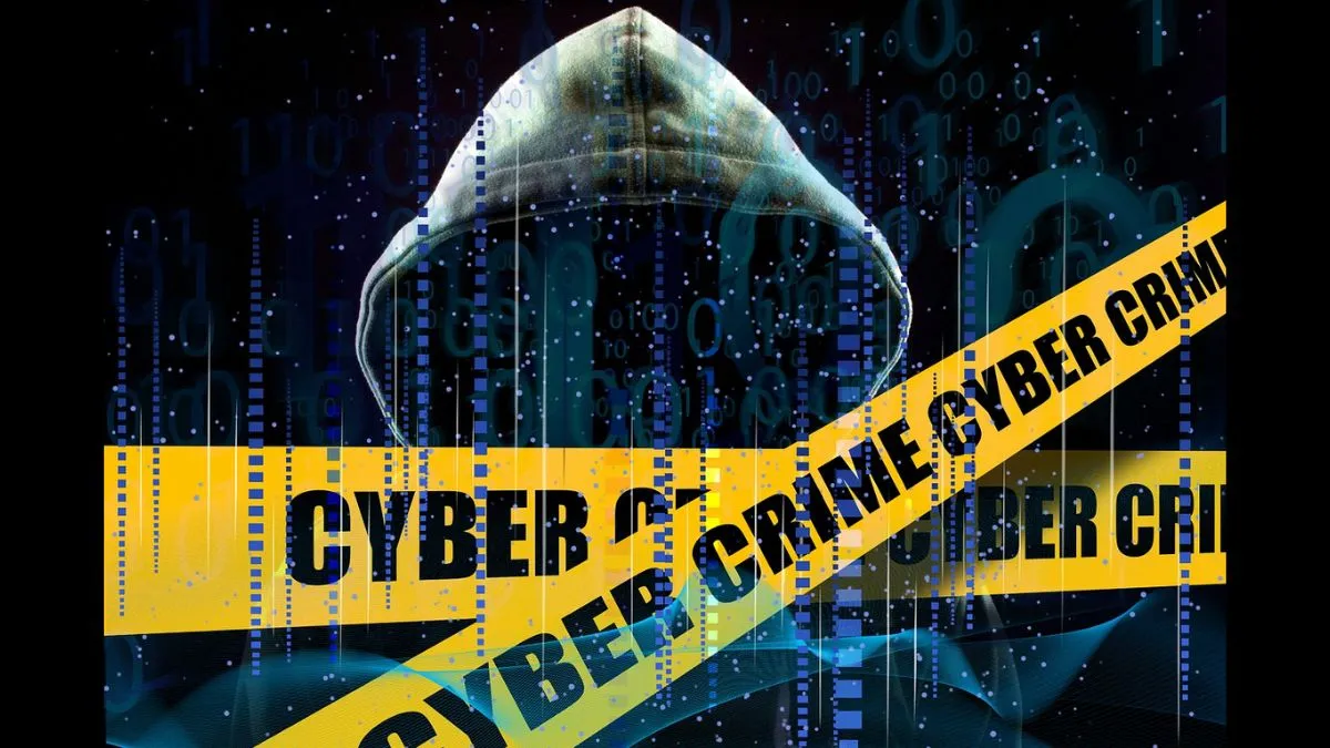 Cyber Crime, crime scene tape, hacker
