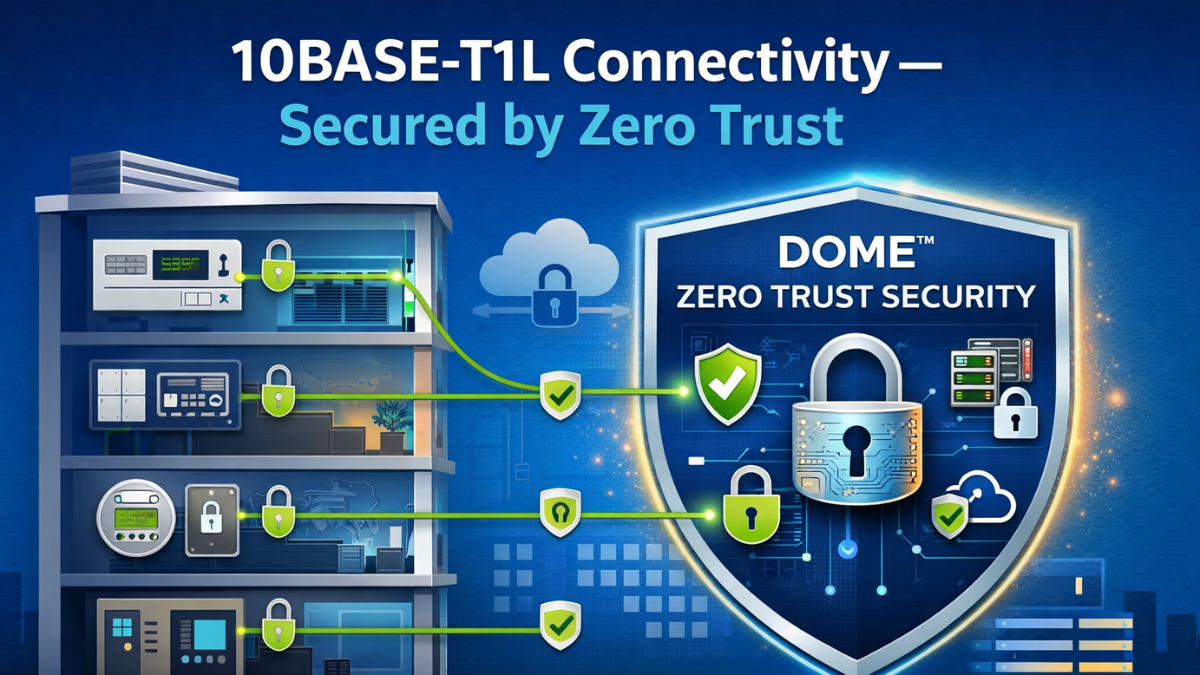 10BASE-T1L Connectivity - Secured by Zero Trust